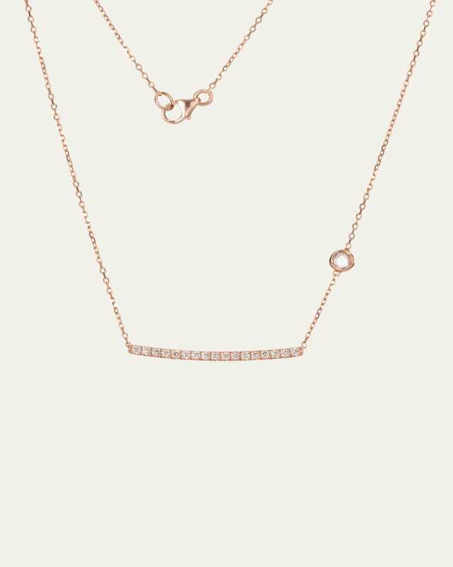 14K Yellow Gold Wine After Work Diamond Chain Necklace